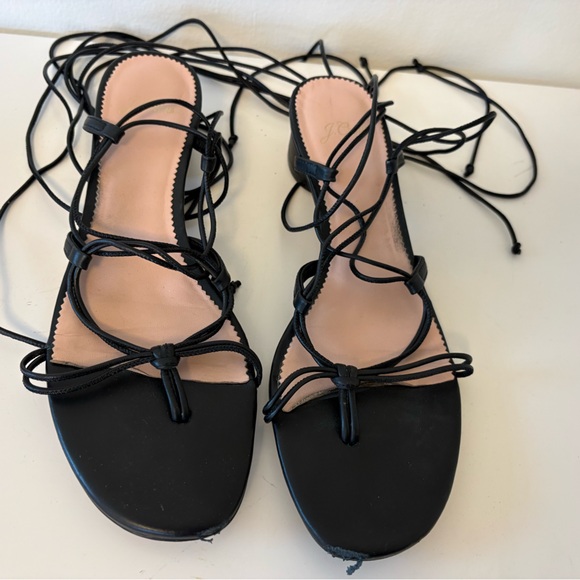 J Crew Strappy Mini Heel Sandal size 11 - Picture 2 of 7